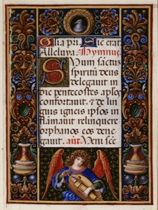 Lisää 34294 fol.32 Tekstisivu koristeellisella reunuksella, 