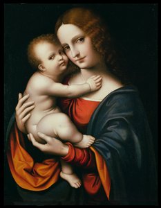 Madonna ja lapsi (öljy paneelissa)