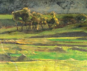 Paalussa Giovanni Segantini (1858-1899), öljy kankaalle tekijältä Giovanni Segantini