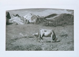kevät laitumella tekijältä Giovanni Segantini