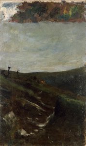 Maisema Milanon lähellä tekijältä Giovanni Segantini