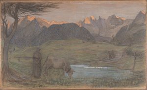 Opinnäytetyö "La Vita" tekijältä Giovanni Segantini