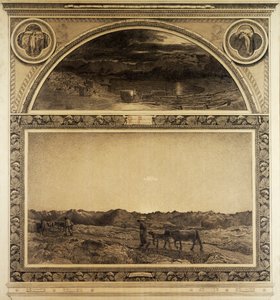 Tutkimus Alppien triptyykille, luonto tekijältä Giovanni Segantini