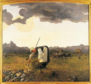 Sveitsi, Saint Moritz, Heinäsato tekijältä Giovanni Segantini