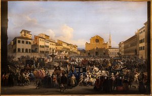 Berlingaccio St. Croce -aukiolla Firenzessä