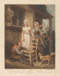 Vanhat tuolit korjattavaksi tekijältä Giovanni Vendramini after Francis Wheatley