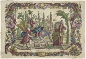 Lentomatkalla Egyptiin La fuga de Jesus Christo en Egipto / Herramme Jeesuksen Kristuksen pako Egyptiin (otsikko esineessä)