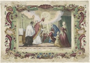 Pyhän vahvistuksen sakramentti II. sacramentum vahvistus / II. sacramento el crisma (otsikko esineessä) Seitsemän sakramenttia (sarjan nimi)