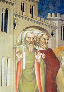 Mieshahmot, yksityiskohta Lasaruksen ylösnousemuksesta tekijältä Giovanni da Milano