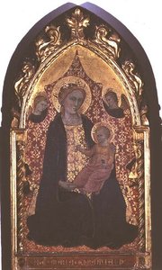 Nöyryyden Madonna (tempera paneelissa) tekijältä Giovanni di Bartolomeo Cristiani
