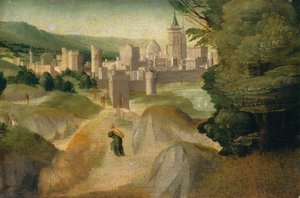 Kohtauksia legendasta, luultavasti c. 15151520. tekijältä Giovanni di Lorenzo Larciani