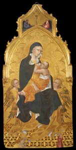 Madonna lapsen ja enkelien kanssa. Ilmoitus, n. 1440 tekijältä Giovanni di Paolo