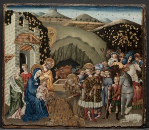 Maagien palvonta, 1440-45. tekijältä Giovanni di Paolo