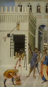 Pyhän Johannes Kastajan pään mestaus tekijältä Giovanni di Paolo