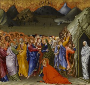 Lasaruksen ylösnousemus, 1426 (tempera ja lehtikulta paneelille).
