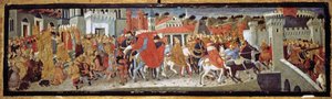 Frederick III ja Leonora Portugalilainen Roomassa, 1452 tekijältä Giovanni di Ser Giovanni,