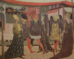 Adimari Cassone, noin 1450 (tempera paneelille). tekijältä Giovanni di Ser Giovanni Scheggia