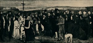 Hautajaiset Ornansissa, 1850, 1935. tekijältä Giraudon