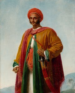 Tutkimus intiaanien muotokuvaa varten, n. 1807. tekijältä Girodet de Roucy Trioson