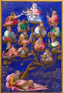 ""Jessen puu"" Gerolamo Gengan (1476-1551) maalaus noin 1535 Lontoo, Kansallisgalleria