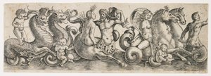 Frieze tritonien ja nymfien kanssa, c. 1517