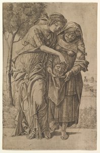 Judith ja hänen palvelijattarensa Holofernesin pään kanssa, 1500-1530.