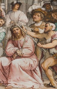 Keskilaivo, neljäs eteläjänne, orjantappurien kruunaus, Girolamo Romanino tekijältä Girolamo Romanino