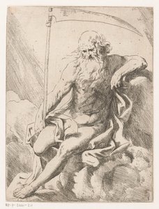 Saturnus viikateellä tekijältä Girolamo Scarselli