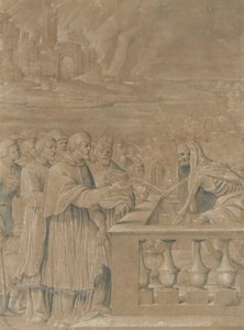 Allegoria kuoleman voitosta kirkon ja valtion yli, n. 1538-44. tekijältä Girolamo da Treviso