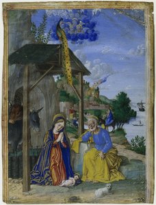 Yksittäinen miniatyyri: Syntymä, c. 1515.