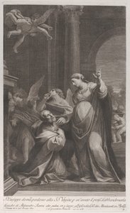 Pyhä Joosef pyytää Neitsyltä anteeksi, koska oli ajatellut hylätä hänet..., 1760-1800.