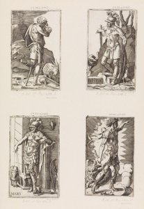 Jupiter, Planets, levy 2, 1530-70. tekijältä Giulio Bonasone