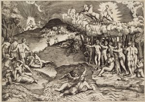 Rakkauden voitto, 1545 tekijältä Giulio Bonasone
