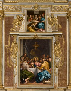 SS Sacramenton kappeli, toinen jänne pohjoispuolella, Giulio Campi, viimeinen ehtoollinen 1569, Giulio Campi, ehtoollinen Simonen talossa 1569 tekijältä Giulio Campi