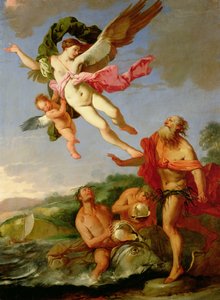 Neptunus Coronista jahtaamassa, 1665-70 öljy kankaalle