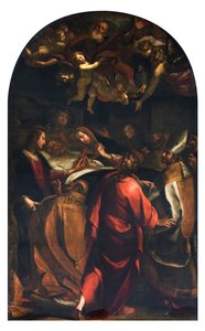 Pyhän Joosefin kärsimys (Agony of Saint Joseph) Giulio Cesare Procaccinin (1574-1625) maalaus 1616 Yksityiskokoelma tekijältä Giulio Cesare Procaccini