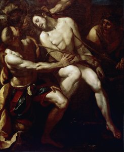 Thorns kruunu. Yksityiskohta. (öljy kankaalle tekijältä Giulio Cesare Procaccini