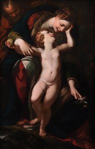Pyhä perhe. Loput lennossa Egyptiin, 1613-1615 tekijältä Giulio Cesare Procaccini