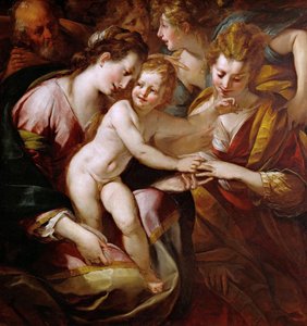 Pyhän Katariinan mystinen häät, n. 1616-1618.
