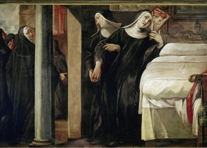 Sisar Paola Giustinin ihme (öljy kankaalle tekijältä Giulio Cesare Procaccini