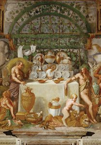 Bacchanalia (tuore) tekijältä Giulio Romano