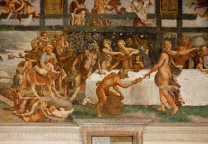 Bacchanalia (tuore) tekijältä Giulio Romano