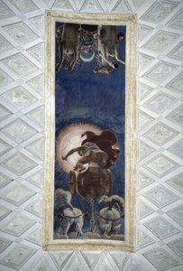 Tén palatsin aurinkohuoneen katto Mantovassa. tekijältä Giulio Romano