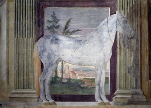 Muotokuva hevosesta Glorioso Fresko Giulio Pippi de