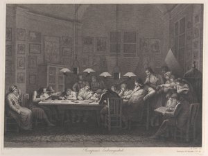 Rosaspinan piirustusakatemia, 1811. tekijältä Giulio Tomba