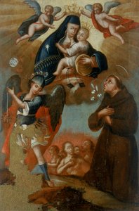 Konstantinopolin Madonna ja pyhät tekijältä Giuseppe (attr.to) Grimaldi
