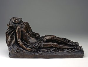 Syrjäytynyt Kristus, n. 1670-1680 (pronssi) tekijältä Giuseppe (attr.to) Mazzolini