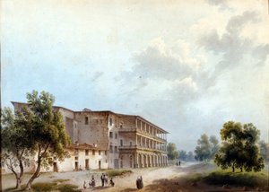 Milano, Simonetta Villa. Alinovin maalaus. Stendhal nimesi Angela Pietragrua Lady Simonettan uudelleen. Milanon museo, Milano tekijältä Giuseppe Alinovi