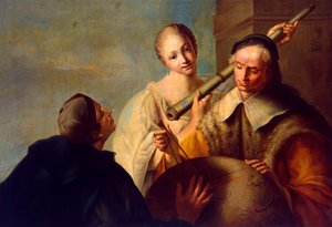 Tähtitieteen oppitunti, 1750-luku.