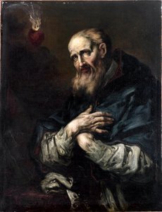 Saint Francois-de-Sales (Saint Francois de Sales) (1567-1622), Giuseppe Antonio Piancan (1703-1757) Eveque de Geneven maalaus 1700-luvun Genes, Galleria di Palazzo Bianco tekijältä Giuseppe Antonio Pianca